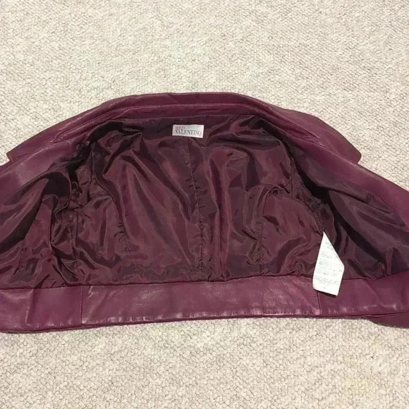 Red Valentino cropped leather jacket - Picture 14 of 17